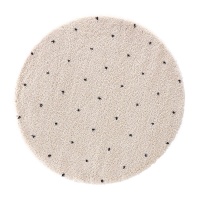 Ковер Круглый в горошек в берберском стиле Ava диаметр 240 см белый LA REDOUTE INTERIEURS  фото, kupilegko.ru